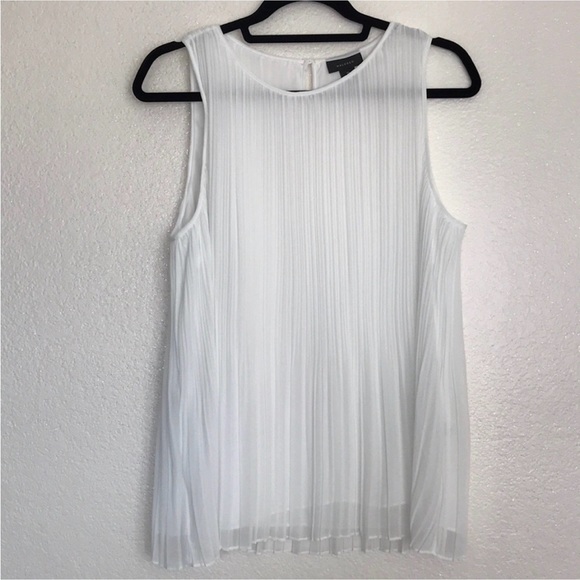 Halogen medium white cleated sleeveless top - Picture 9 of 14